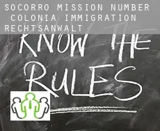 Socorro Mission Number 1 Colonia  immigration rechtsanwalt
