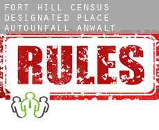 Fort Hill Census Designated Place  Autounfall Anwalt