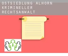 Ostsiedlung Alhorn  krimineller rechtsanwalt
